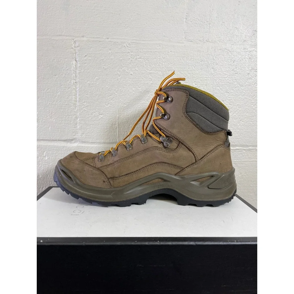 Lowa Renegade GTX Mid Gore Tex Brown Nubuck Hiking Boots Lace up Men's 11.5 US